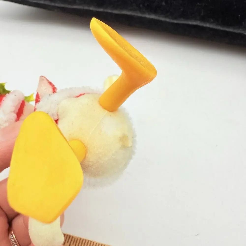 Disney Flocked Vintage Donald Duck Christmas Ornament 4